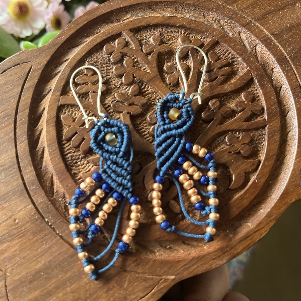 Macrame Dangle Earrings